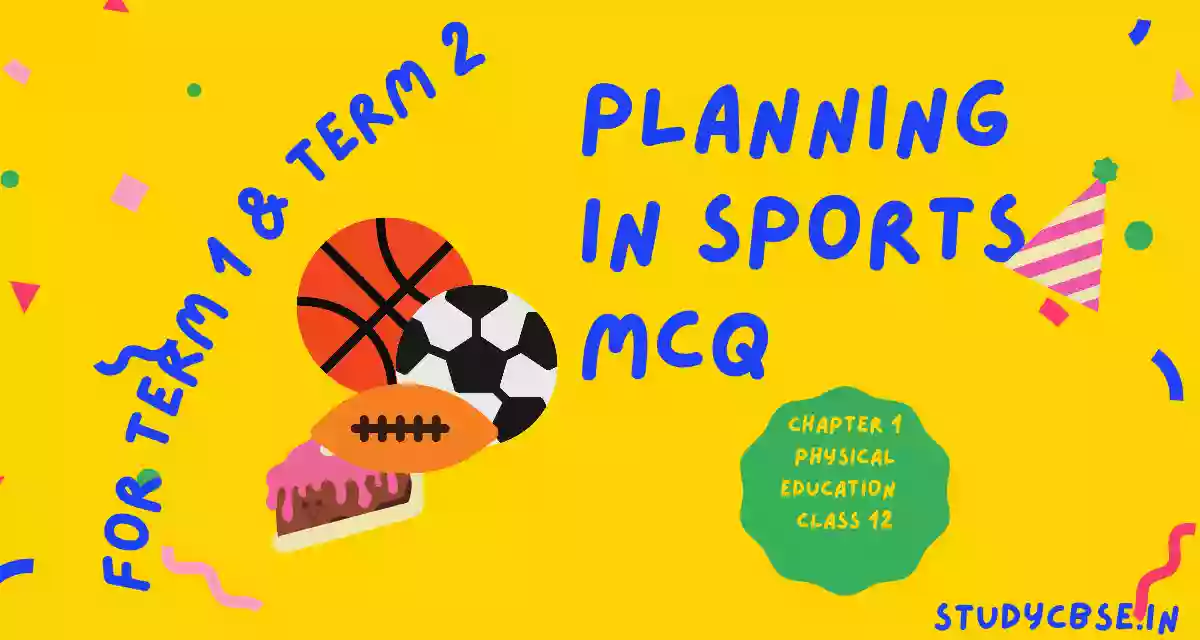 planning In sports MCQ
