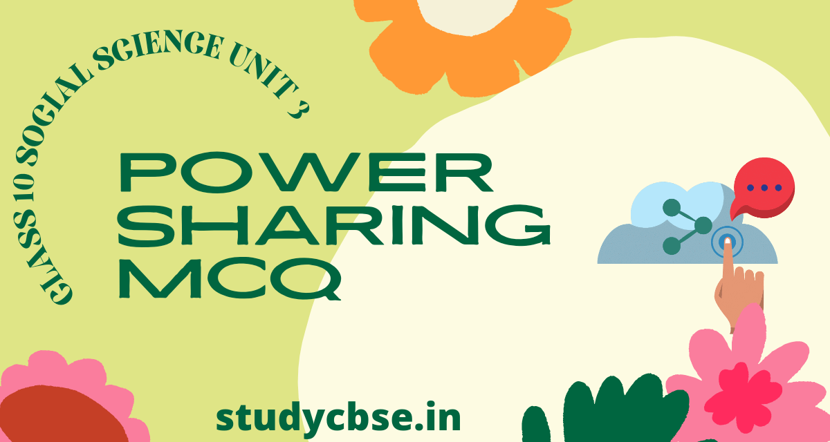 power sharing mcq
